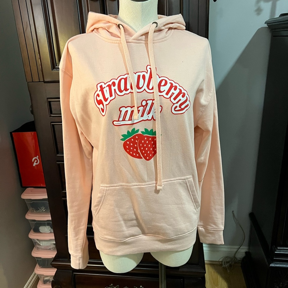 Hot Topic Strawberry Milk Hoodie